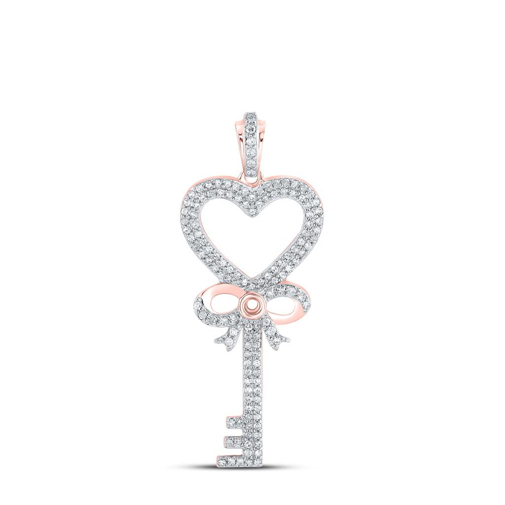 1/2CTW-Diamond GIFT KEY PENDANT