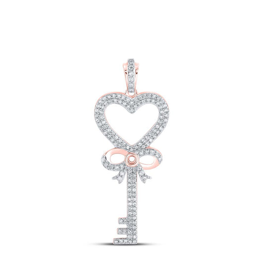1/2CTW-Diamond GIFT KEY PENDANT
