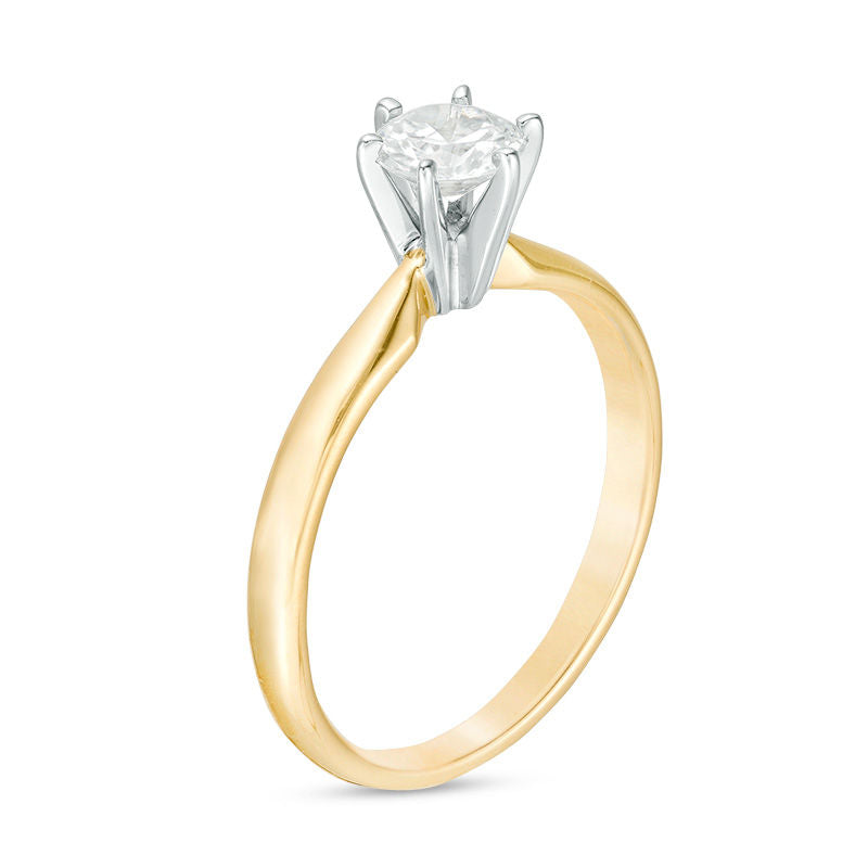 1/2 CT. Diamond Solitaire Engagement Ring in 14K Gold