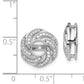 1/3 Ct Real Diamond Swirl Design Earring Jackets in 14K White Gold Fine Jewelry