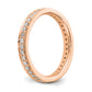 1/2 CT Natural Diamond Antique Vintage Style Diamond Eternity Band in 14k Rose Gold