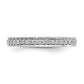 1/2 CT Natural Diamond Antique Vintage Style Diamond Eternity Band in 14k White Gold