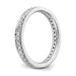 1/2 CT Natural Diamond Antique Vintage Style Diamond Eternity Band in 14k White Gold