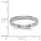 1/2 CT Natural Diamond Antique Vintage Style Diamond Eternity Band in 14k White Gold