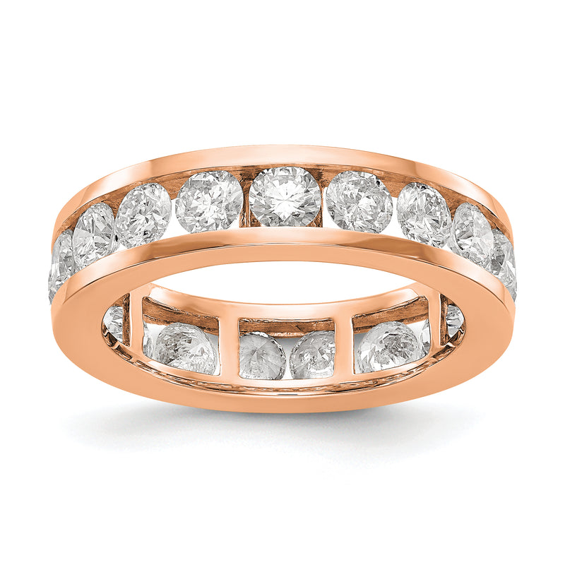 2 Ct. Natural Diamond Womens Eternity Anniversary Wedding Band Ring in 14k Rose Gold