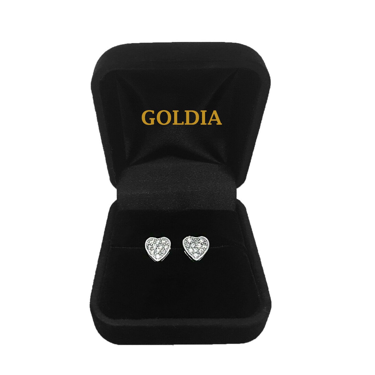 1/4 Carat TW Round Diamond Solitaire Stud Earrings in 14K White Gold