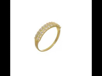 10K Yellow Gold Fancy CZ Ring