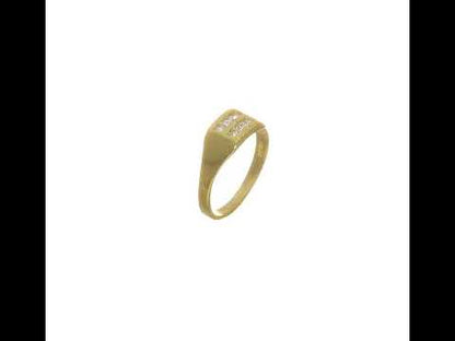 10K Yellow Gold CZ Polished Child's Ring