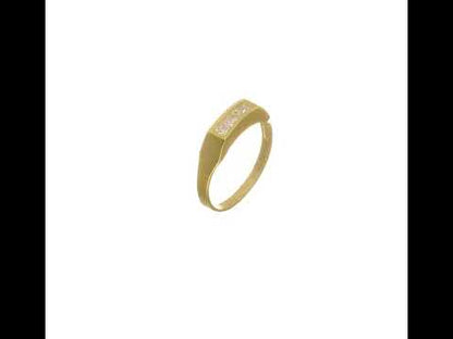 10K Yellow Gold CZ Polished Child's Ring
