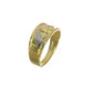 10K Yellow Gold & Rhodium Men's Claddagh Ring