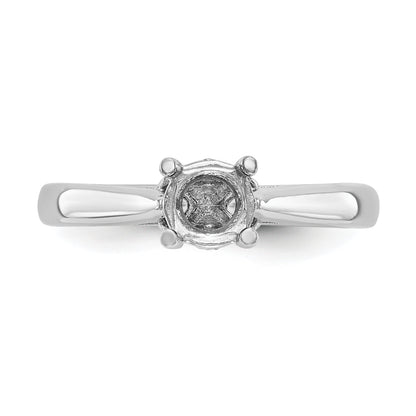 14K White Gold Simulated Diamond Engagement Ring