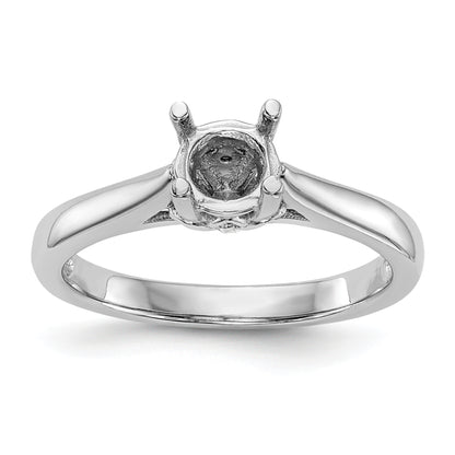 14K White Gold Simulated Diamond Engagement Ring
