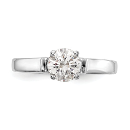 14k White Gold Simulated Diamond Engagement Ring