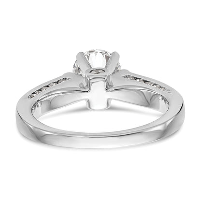 14k White Gold Simulated Diamond Engagement Ring