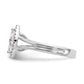 14kw Marquise Halo Simulated Diamond Split Shank Engagement Ring