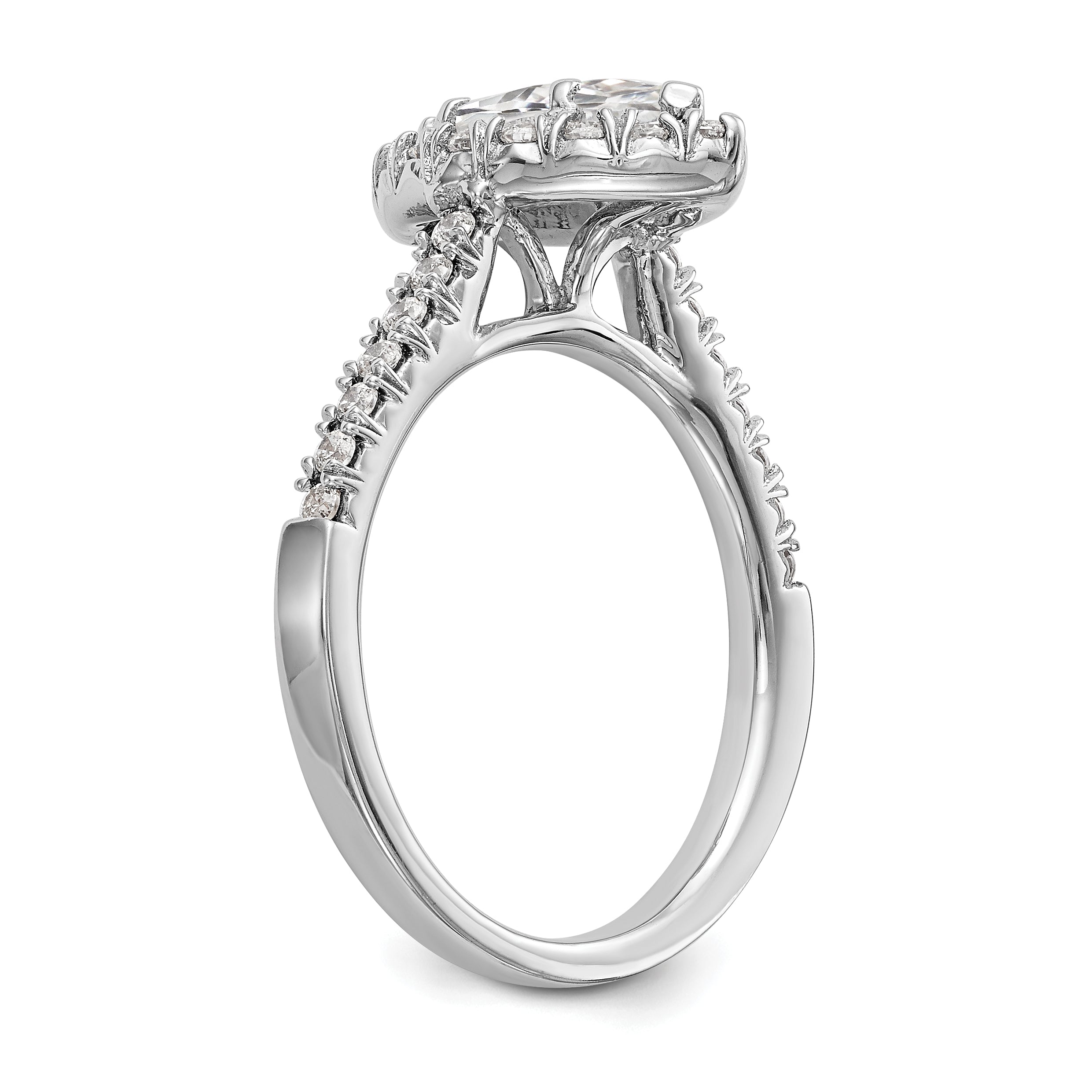 14KW DIAMOND MARQUISE HALO TO FIT 3/4 CT CTR CZ
