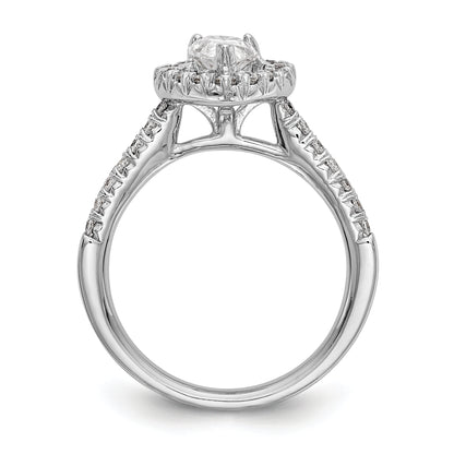 14KW DIAMOND PEAR SHAPED HALO TO FIT 3/4 CT CTR