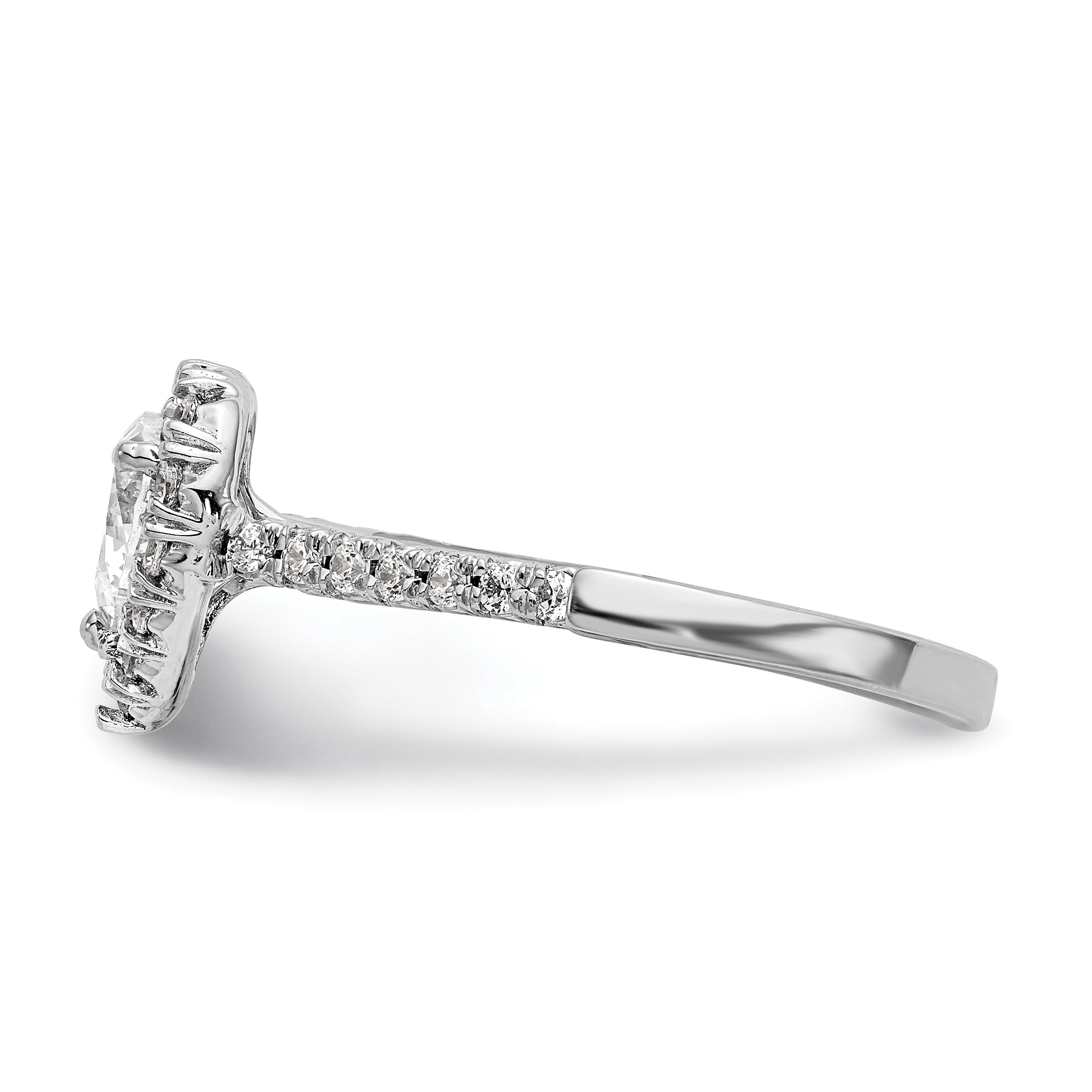 14KW DIA HEART SHAPED HALO TO FIT 1/2 CT CTR