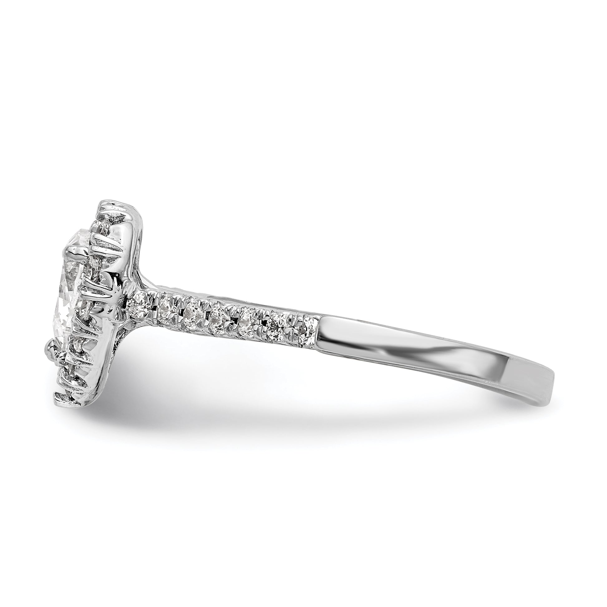 14KW DIA HEART SHAPED HALO TO FIT 1/2 CT CTR