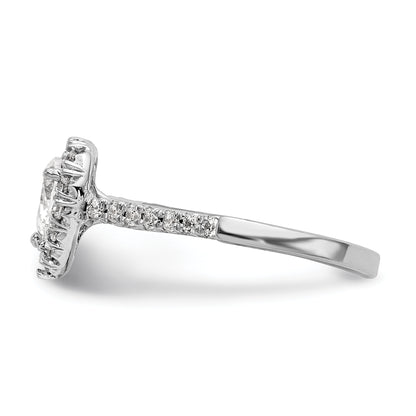 14KW DIA HEART SHAPED HALO TO FIT 1/2 CT CTR