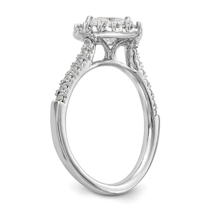 14KW DIA HEART SHAPED HALO TO FIT 1/2 CT CTR