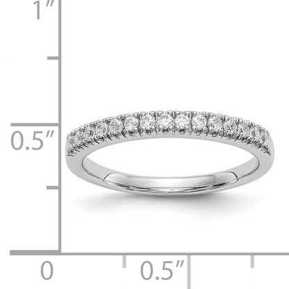 14k White Gold Diamond Wedding Band