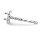 14K White Gold Round Simulated Diamond Halo Engagement Ring