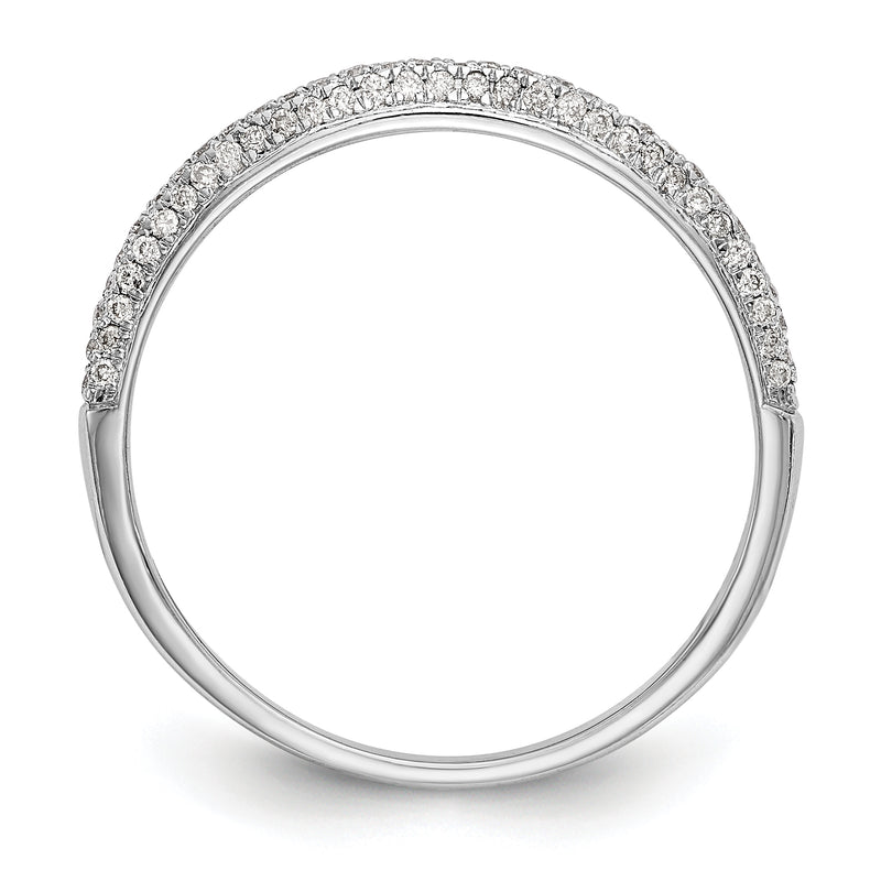 14K White Gold Round Simulated Diamond Halo Engagement Ring