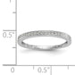 14k White Gold Diamond Set of 2 Wedding Band