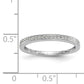 14k White Gold Diamond Set of 2 Wedding Band