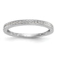 14k White Gold Diamond Set of 2 Wedding Band