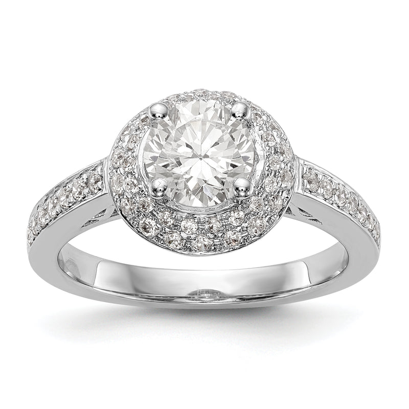 14k White Gold Diamond Wedding Band