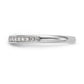 14k White Gold Diamond Wedding Band