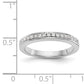 14k White Gold Diamond Wedding Band