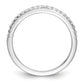 14k White Gold Diamond Wedding Band