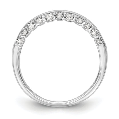 14k White Gold Diamond Wedding Band