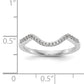 14k White Gold Diamond Wedding Band