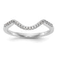 14k White Gold Diamond Wedding Band
