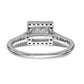 14KW Round Simulated Diamond Halo Engagement Ring