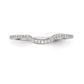 14K White Gold Diamond Wedding Band