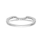 14K White Gold Diamond Wedding Band