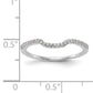 14K White Gold Diamond Wedding Band