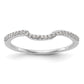 14K White Gold Diamond Wedding Band