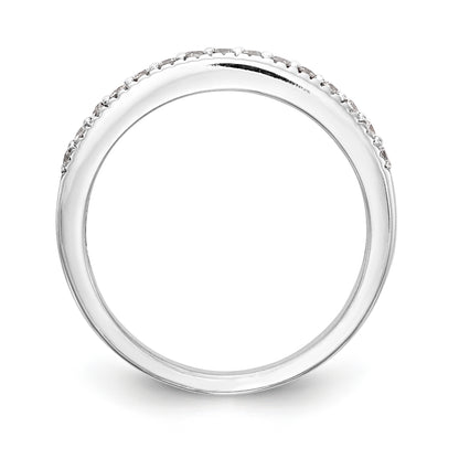 14K White Gold Diamond Wedding Band
