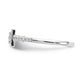 14K White Gold Diamond Princess CZ Square Halo Engagement Ring