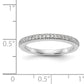 14K White Gold Diamond Wedding Band