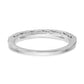 14k White Gold Diamond Set of 2 Wedding Bands