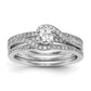 14kw Simulated Diamond By Pass Engagement Ring
