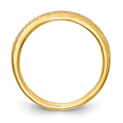14K White Gold Diamond Wedding Band