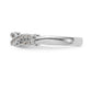 14k White Gold Real Diamond Wedding Band